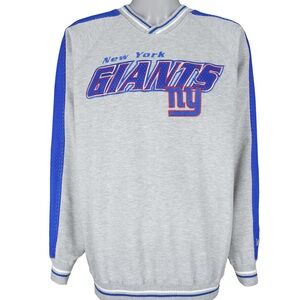 Vintage 90s New York Giants Jersey Detail Spell Out VNeck Sweatshirt